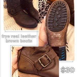 Frye Brown Leather Boots